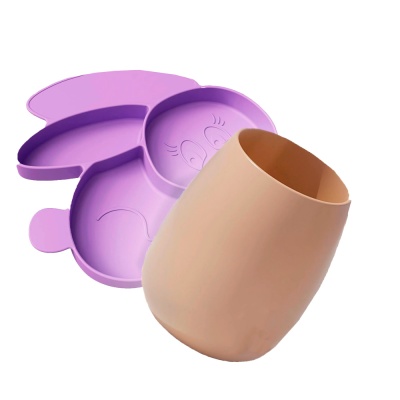 Набор Тарелка детская Зайка и стакан Наша игрушка КК2137 22